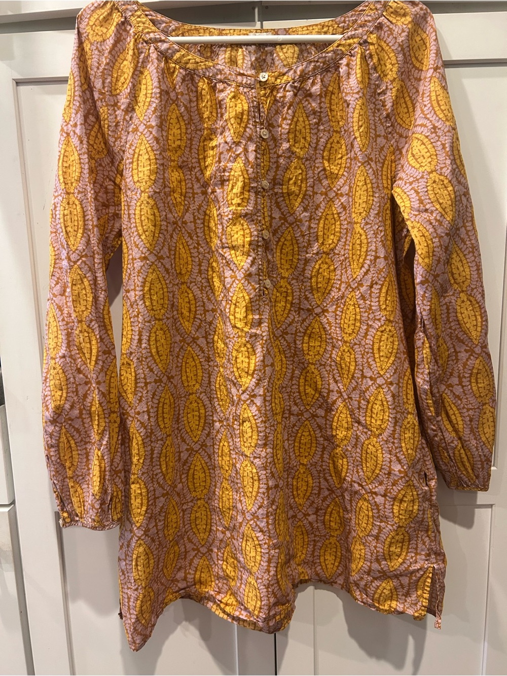 J Crew tropical print 100% cotton, mini dress with side pockets